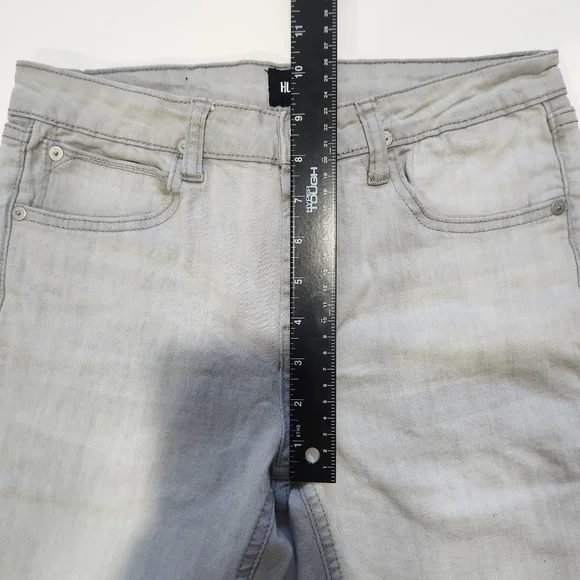 Hudson Girls Straight Leg Jeans Size 14 Gray Stretch Mid Rise Denim - Picture 10 of 12